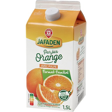 Jus d'Orange à base de concentré - JAFADEN - 6x20cl (120cl