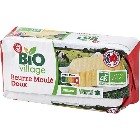 Beurre doux bio 82% mat.Gr - 250G - BIO VILLAGE