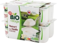 Yaourt Sucre A La Vanille Bio 12 X 125 G Bio Village Au Meilleur Prix E Leclerc