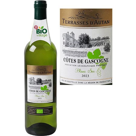 Vin Blanc Moelleux Côtes De Gascogne IGP - 75cl - TERRASSES D'AUTAN