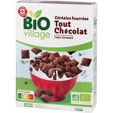 céréales fourrées tout chocolat bio - 375 g - BIO VILLAGE au meilleur prix