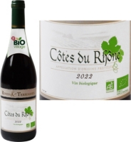 AOC Côtes du Rhône Vin rouge BIO- Rives Terrasses 75cl - Drive Z