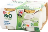 Yaourt Pot Laitier Nature Bio 4 X 125 G Bio Village Au Meilleur Prix E Leclerc