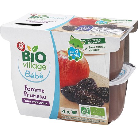 Compote Pomme SSA - Bio Village - 400 g
