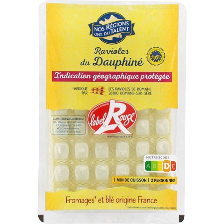 Ravioles du Dauphiné Label Rouge - 240 g - NOS REGIONS ONT DU TALENT au  meilleur prix