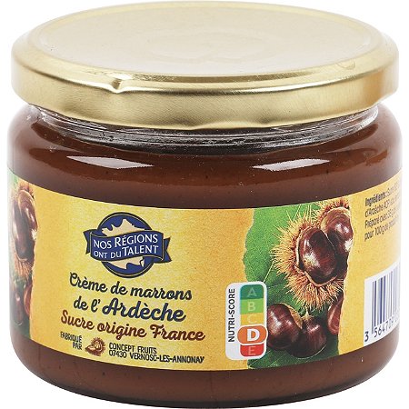 crème de marron de l'Ardèche - 325 g - NOS REGIONS ONT DU TALENT
