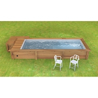 Piscine Urbaine L600 X L250 X H133 Cm Coffre Bois Maison Et