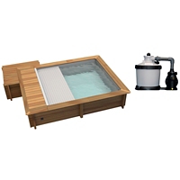 Piscine Urbaine Bois L420 X L350 X 133 Cm Maison Et Loisirs E