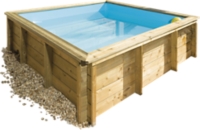 Habitat Et Jardin Piscine Bois Carrée Lulu 226 X 226 X 071 M