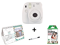 Pack Compact Instantane Fujifilm Pack Noel Instax Mini 9 Blanc