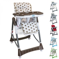 Monsieur Bebe Chaise Haute Bebe Enfant Pliable Reglable Hauteur Dossier Et Tablette Ptit Chou Au Meilleur Prix E Leclerc