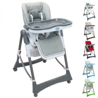 Monsieur Bebe Chaise Haute Bebe Enfant Pliable Reglable Hauteur Dossier Et Tablette Ptit Chou Au Meilleur Prix E Leclerc