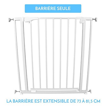 Monsieur Bebe Barriere De Securite Extensible De 73 A 81 5 Cm Au Meilleur Prix E Leclerc