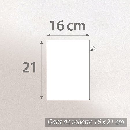 Linnea Gant de Toilette 16x21 cm Juliet Anthracite 520 g/m2 
