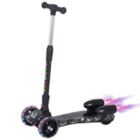 Trottinette Pliable 3 Roues Pour Enfant Roues Lumineuses Pulverisation Arriere D Eau Fonction Musicale Noir Dim 61l X 26l X 63 81h Cm Au Meilleur Prix E Leclerc