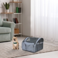 Sac De Transport Pour Chien Et Chat Pliable Poignees Entree Zippee Poches Coussin Amovible Inclus Oxford Nylon Gris Au Meilleur Prix E Leclerc