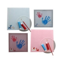 Kit Empreinte Tableau Bleu Garcon Main Pied Peinture Bebe Enfant Au Meilleur Prix E Leclerc