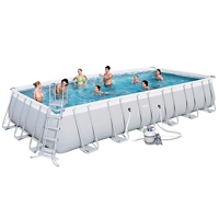 Piscine Tubulaire Rectangulaire Power Steel 732 X 366 Cm Maison Et