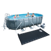 Piscine Tubulaire Ovale Power Steel L549 X L274 X H122 Cm