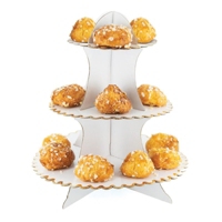 Presentoir A Gateaux 3 Etages 33cm Blanc Au Meilleur Prix E Leclerc