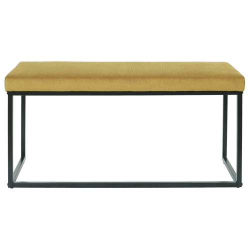 Banc Giulia Jaune velours côtelé