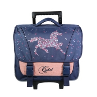 BAGTROTTER Cartable ?� roulettes 38 cm Cybel Bleu au meilleur prix | E.Leclerc