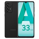 Pack Smartphone Samsung Galaxy A33 5G 128 Go Noir, Coque de Protection Transparente et Verre Trempé