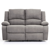 Canape Relax 2 Places Microfibre Gris Maison Et Loisirs E Leclerc
