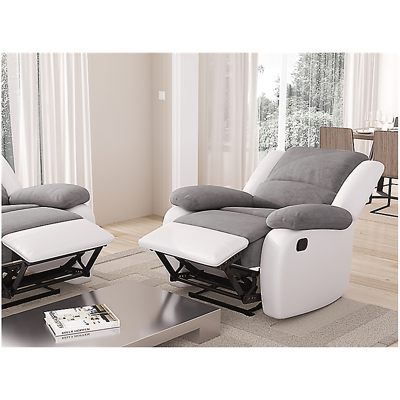 Fauteuil RELAX gris/blanc