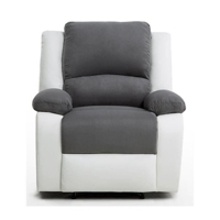 Fauteuil Relax Gris Blanc Maison Et Loisirs E Leclerc