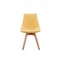 Lot De 2 Chaises Scandinaves En Tissu Chine Et Bois Massif Jaune Maison Et Loisirs E Leclerc