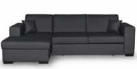 Canapé d'angle Gris Moderne Grand