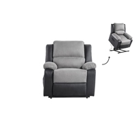 Fauteuil De Relaxation Electrique Avec Releveur Noir Gris Relax Ii Maison Et Loisirs E Leclerc