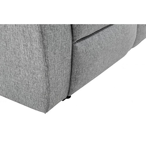 Canapé de relaxation 2 places RELAX en tissu chiné gris clair