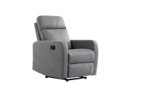 Fauteuil Relaxation Manuel Edgar En Microfibre Grise Maison Et Loisirs E Leclerc