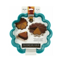 Moule A Gateau En Silicone 6 Parts Coeur Rose Au Meilleur Prix E Leclerc