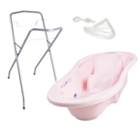 Baignoire Bebe Avec Reducteur Integre Blanc Pied Tuyau Au Meilleur Prix E Leclerc
