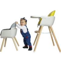 Noomi Chaise Haute Bebe Scandinave 2 En 1 Gris Au Meilleur Prix E Leclerc