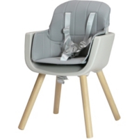 Noomi Chaise Haute Bebe Scandinave 2 En 1 Gris Au Meilleur Prix E Leclerc