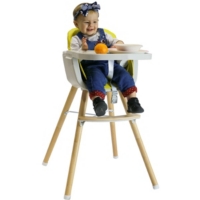 Noomi Chaise Haute Bebe Scandinave 2 En 1 Gris Au Meilleur Prix E Leclerc