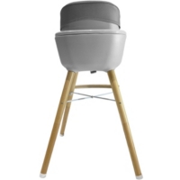 Noomi Chaise Haute Bebe Scandinave 2 En 1 Gris Au Meilleur Prix E Leclerc