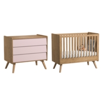 Lit Bebe Et Commode A Langer Vox Vintage Bois Au Meilleur Prix E Leclerc