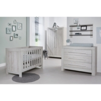 Chambre Complete Lit Bebe Commode 3 Tiroirs Armoire 2 Portes Twf Houston Gris Clair Au Meilleur Prix E Leclerc