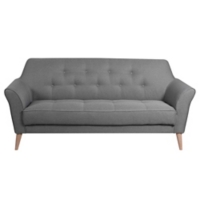Canapé fixe CANTA 3 places gris