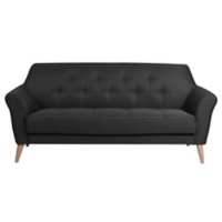 Canapé fixe CANTA 3 places anthracite