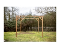 Pergola Thonon En Bois Thermo Chauffe Sans Couverture 8 88 M Maison Et Loisirs E Leclerc