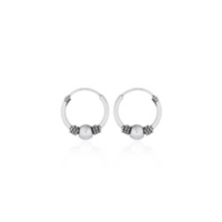 Créoles Style Néo-étrusque Or 14k Et Argent - Inspiré David Yurman, Occasion, Fabriqué En France