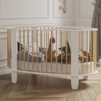 Lit Bebe Matelas Inclus Songes Et Rigolades Cocon Blanc Et Bois Au Meilleur Prix E Leclerc