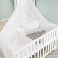 Lit Cododo 60 X 1 Cm Gris Reglable 5 Barreaux Amovibles Incl Sommier Au Meilleur Prix E Leclerc