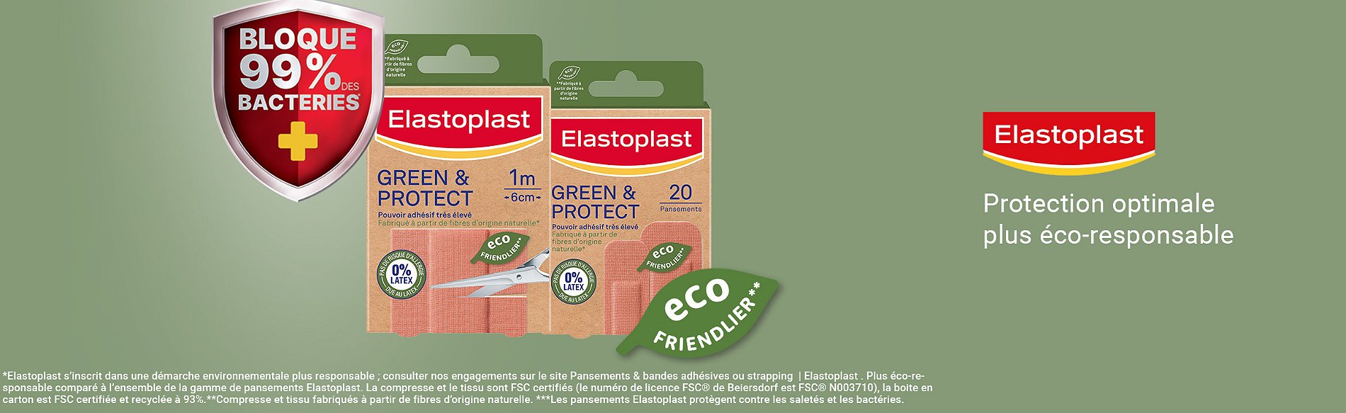 Elastoplast : pansements et bandes adhésives